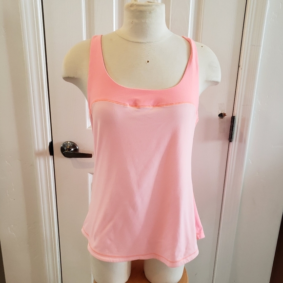 Lululemon Neon Orange Pink Tank Top - Picture 1 of 3